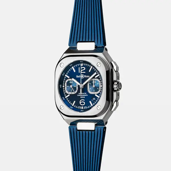 Bell & Ross BR 05 蓝钢计时码表 BR05C-BLU-ST/SRB