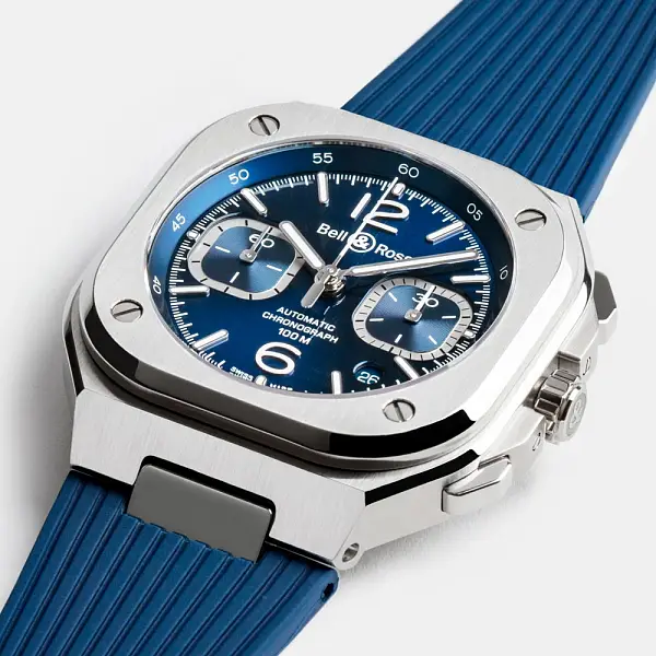 Bell & Ross BR 05 蓝钢计时码表 BR05C-BLU-ST/SRB