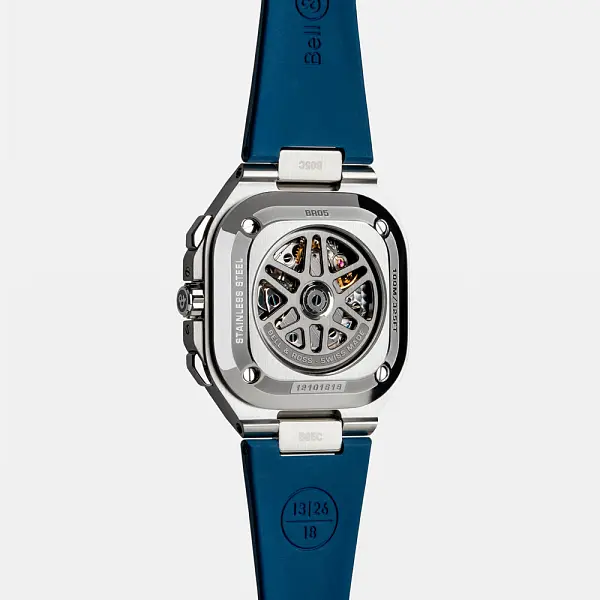 Bell & Ross BR 05 蓝钢计时码表 BR05C-BLU-ST/SRB