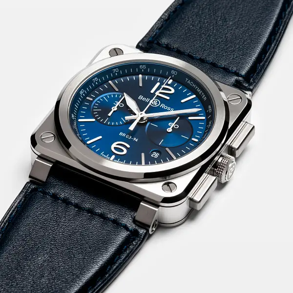 Bell & Ross 蓝钢腕表 BR0394-BLU-ST/SCA
