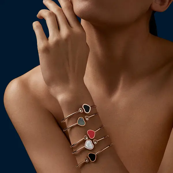 萧邦 Happy Hearts 金手镯 857482-5203