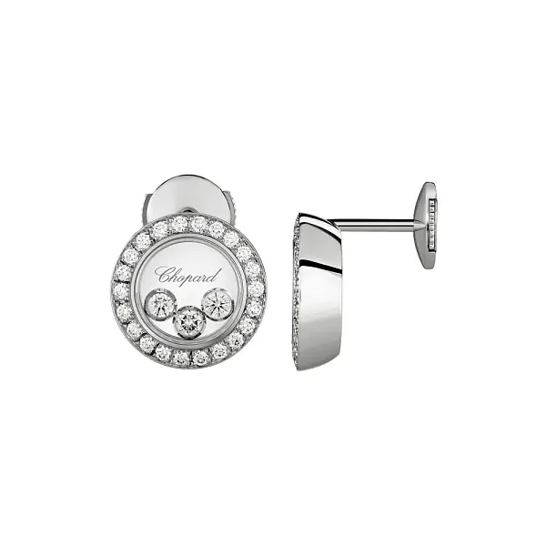 萧邦 Happy Diamonds 83A018-1201 黄金耳环