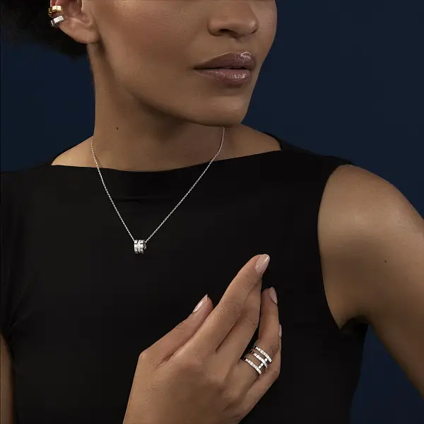 萧邦冰立方黄金吊坠 797005-1003