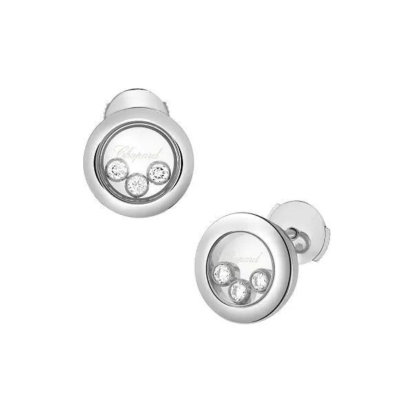 萧邦 Happy Diamonds 83A018-1001 黄金耳环