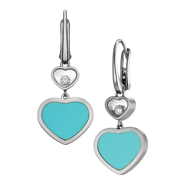 萧邦 Happy Hearts 837482-1410 黄金耳环