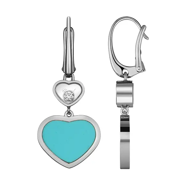 萧邦 Happy Hearts 837482-1410 黄金耳环