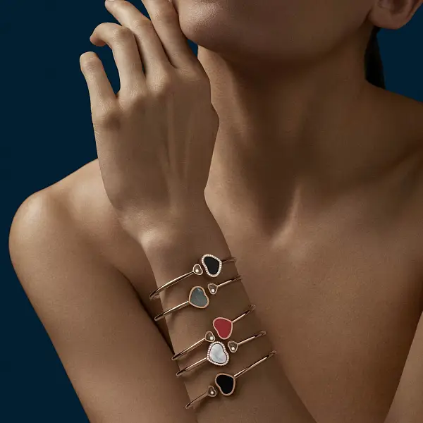 萧邦 Happy Hearts 金手镯 857482-5202