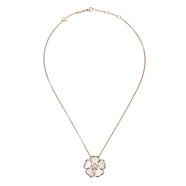 萧邦 Happy Hearts Flowers 79A085-5301 黄金吊坠