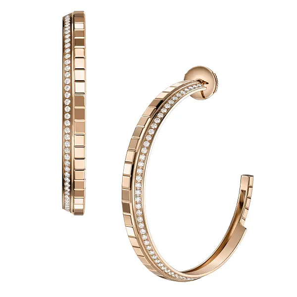 萧邦 Ice Cube 837008-5002 黄金耳环