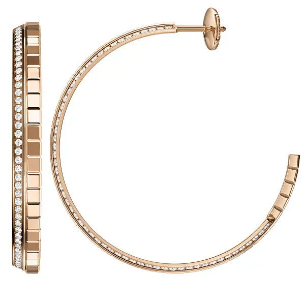 萧邦 Ice Cube 837008-5002 黄金耳环