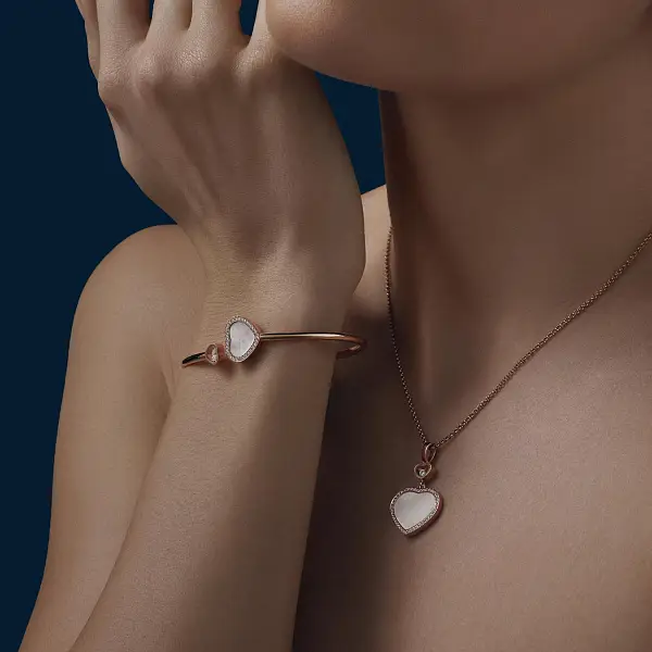 萧邦 Happy Hearts 金手镯 85A074-5304