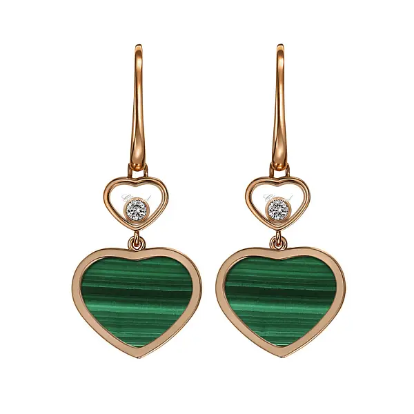 萧邦 Happy Hearts 837482-5111 黄金耳环