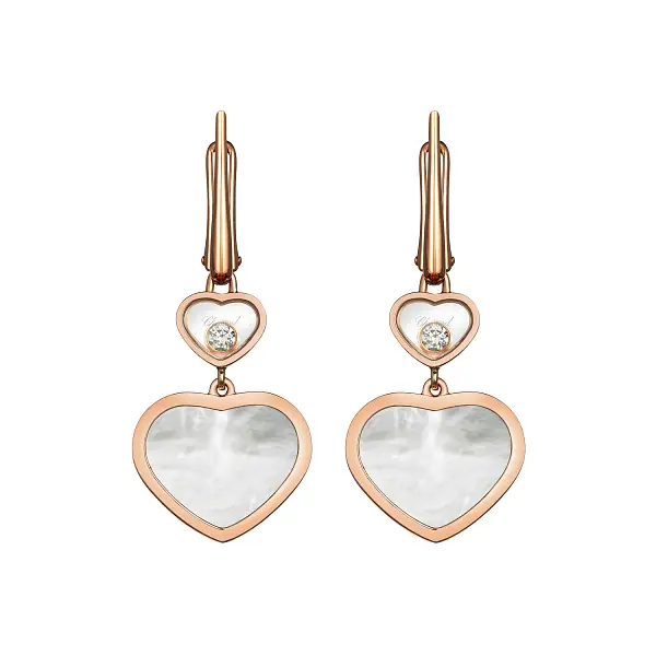 萧邦 Happy Hearts 837482-5310 黄金耳环