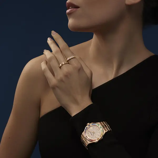 萧邦冰立方纯金戒指 829834-5012