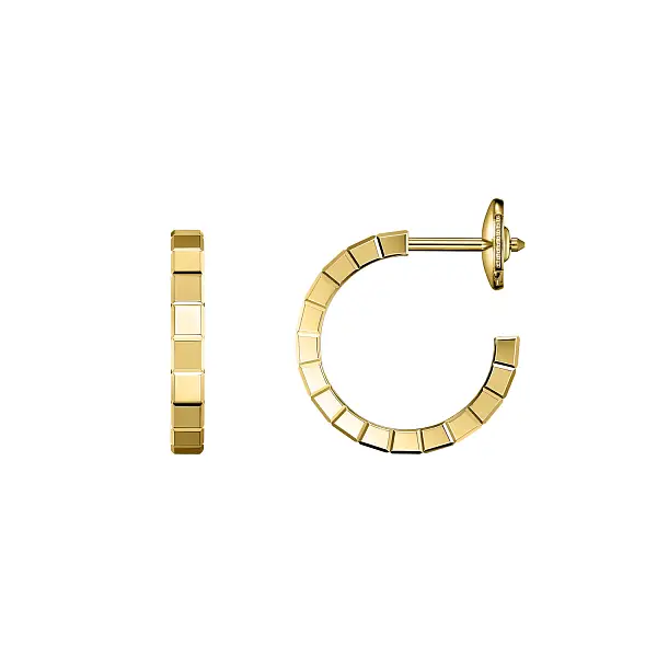 萧邦 Ice Cube 837702-0006 黄金耳环