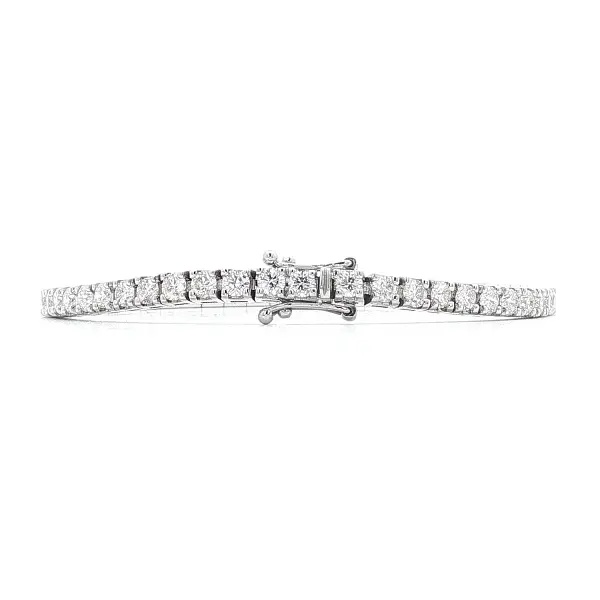 镶钻金质网球手链