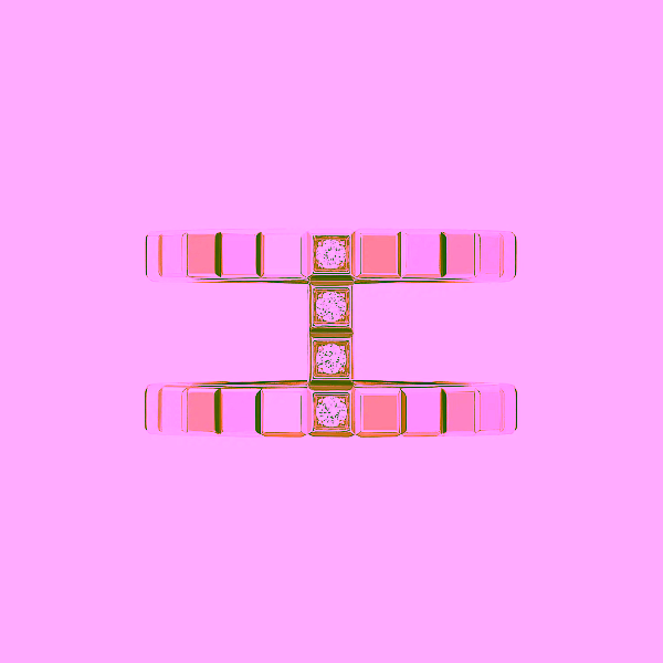 萧邦冰立方金戒指 827006-5003