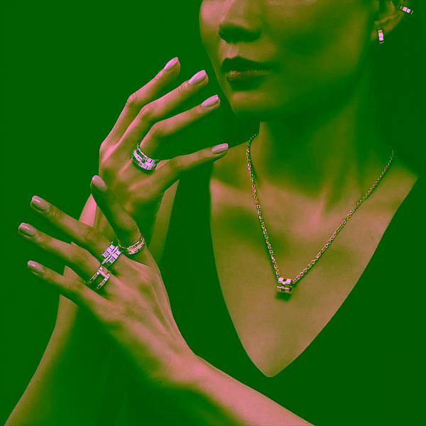 萧邦冰立方金戒指 827006-5003