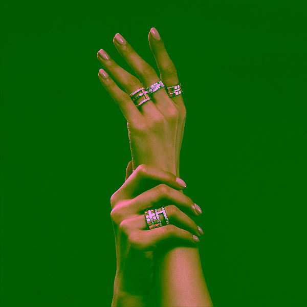 萧邦冰块金戒指 827007-5009