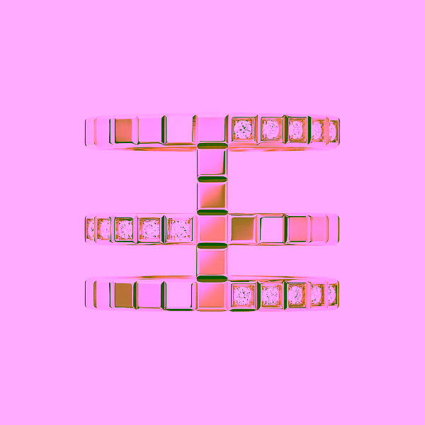 萧邦冰块金戒指 827007-5011