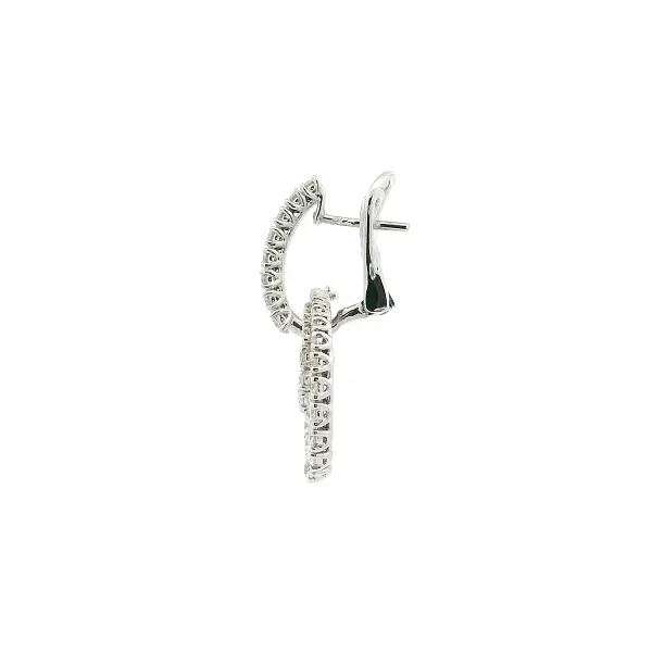 Éclat double circle 钻石耳环