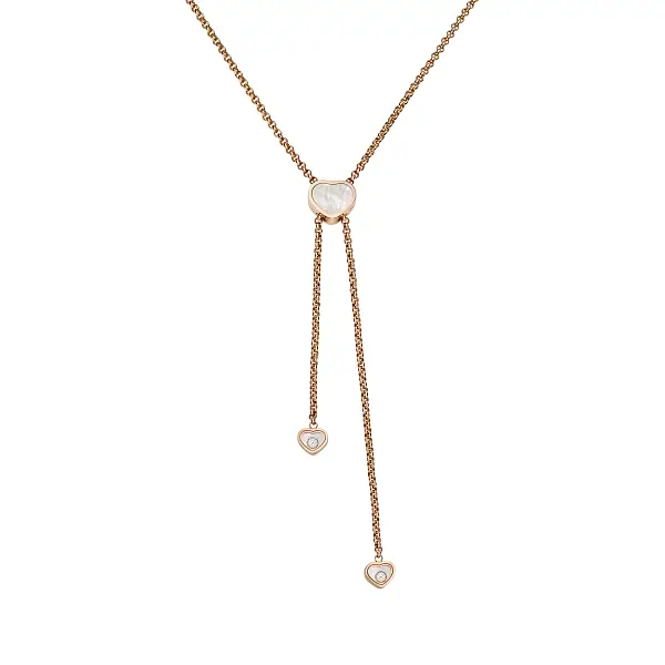 萧邦 Chopard Happy Hearts 18K 黄金项链 81A148-5301