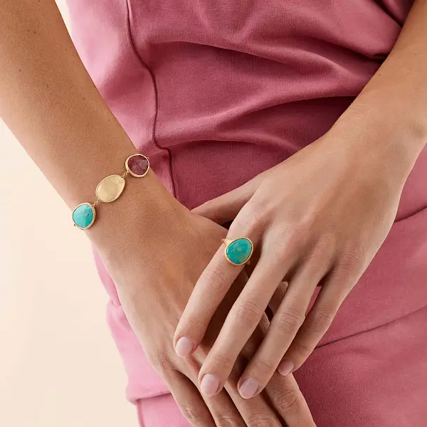 Marco Bicego Lunaria Color 18K 黄金手链