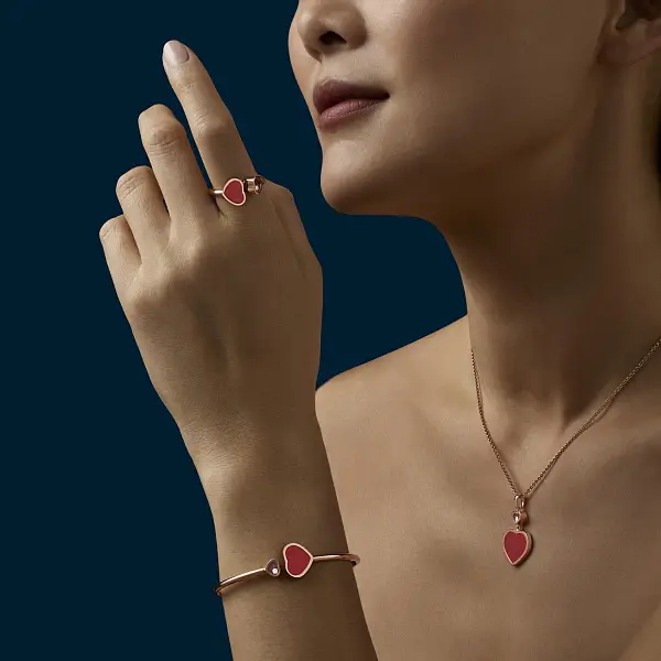 萧邦 Chopard Happy Hearts 黄金项链 797482-5820