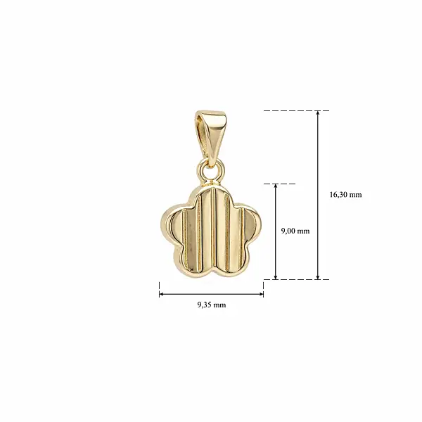 金质四叶草吊坠