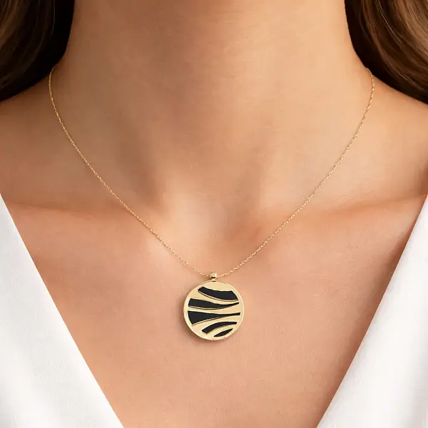 黑玛瑙黄金项链（尊贵款）