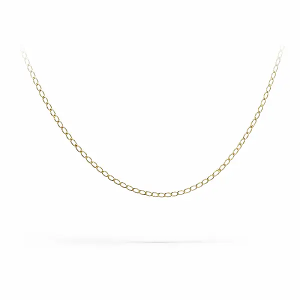 精致黄金锚形链项链