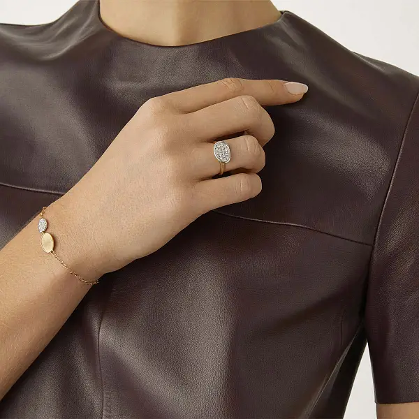 Marco Bicego Lunaria 18K黄金戒指 AB578 B YW