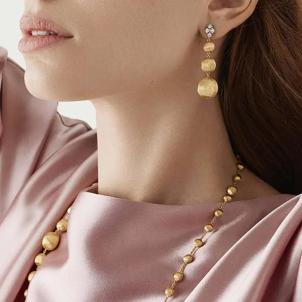 Marco Bicego Africa 18K黄金耳环 OB1881 B YW Q6