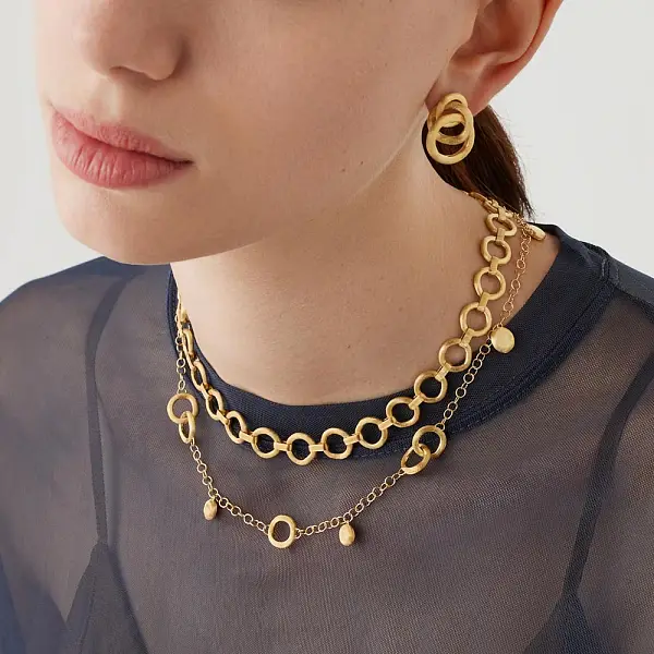 金耳环 Marco Bicego Jaipur Link OB938 Y