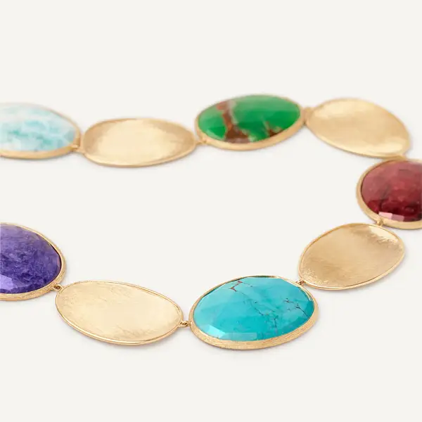 金色 Marco Bicego Lunaria 项链 CB2636 MIX2 Y