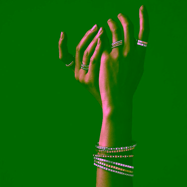 萧邦冰立方纯金戒指 829834-1016