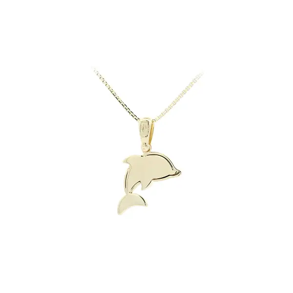 金色海豚吊坠