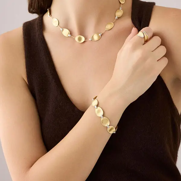 Marco Bicego Lunaria Diamonds BB2893_B YW Q6 黄金手链