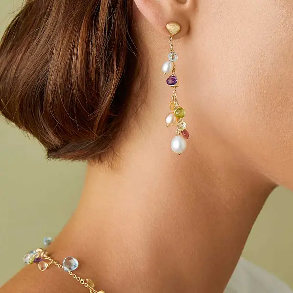 Marco Bicego Paradise OB1779 MIX114 Y 黄金耳环