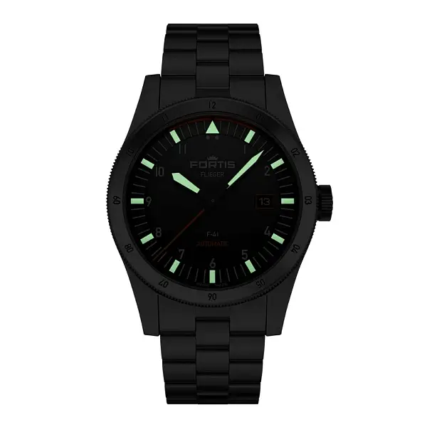 Fortis Flieger F-41 Automatic on Block Barcelet F4220008