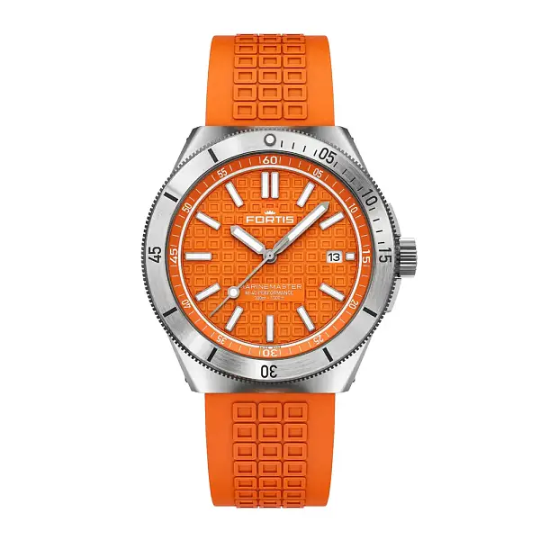 Fortis Marinemaster M-40 Amber Orange on Horizon Strap F8120024