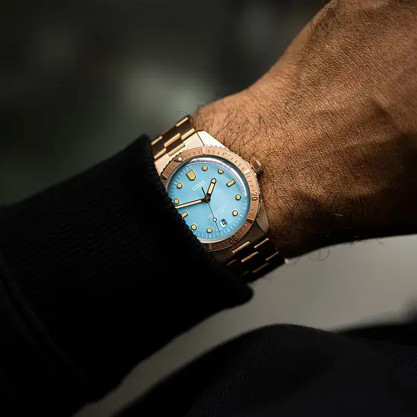 Oris Divers Sixty-Five Cotton Candy Sky Blue 01 733 7771 3155-07 8 19 15