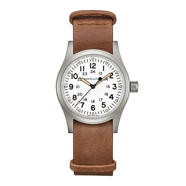 汉密尔顿卡其色野战机械腕表 H69439511