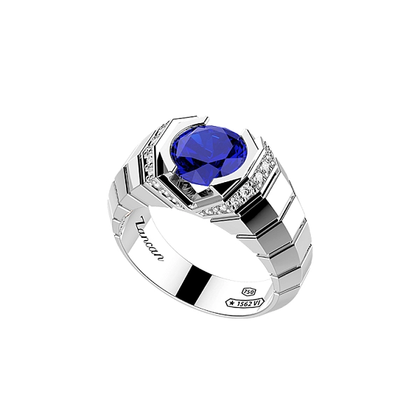 Zancan Couture 蓝宝石金戒指 EA311B