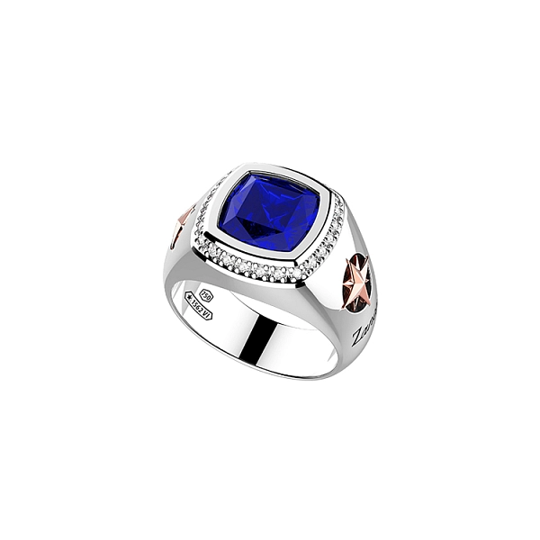 Zancan Couture 蓝宝石金戒指 EA317BR
