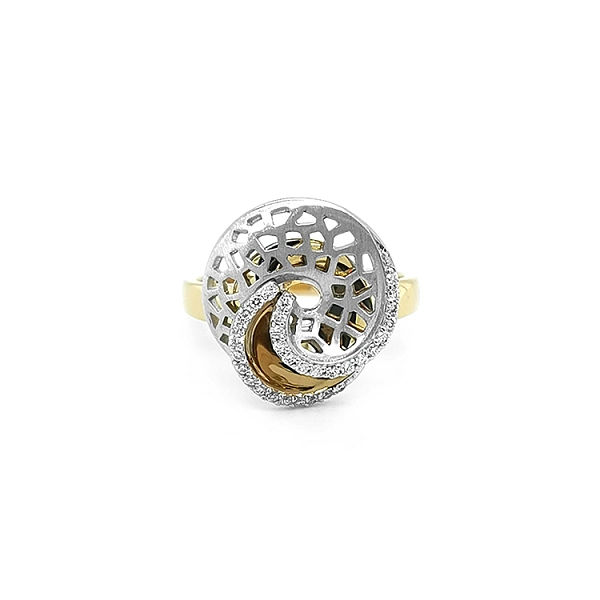 镶钻金戒指