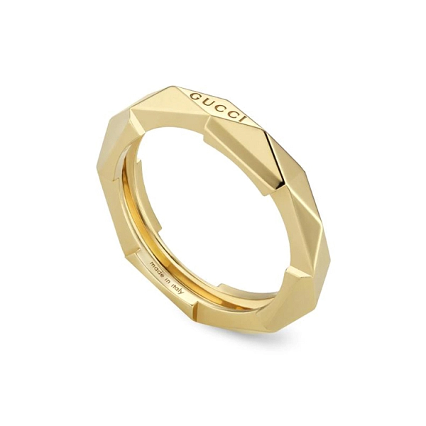 金色 Gucci Link to Love 戒指 YBC662177001014