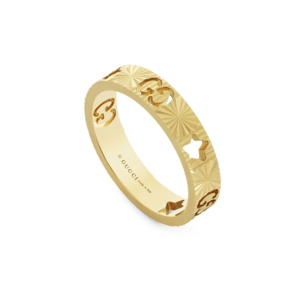 Gucci Icon 4 毫米金戒指 YBC727729001
