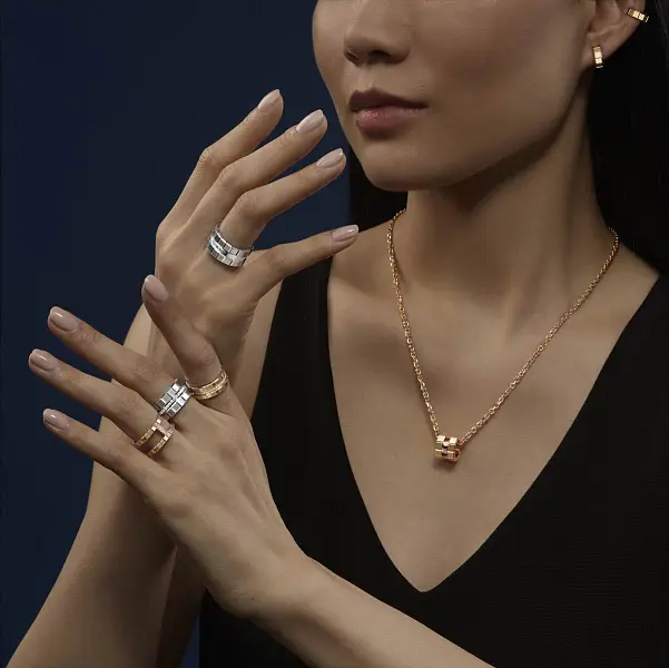 萧邦冰立方金戒指 827006-5007