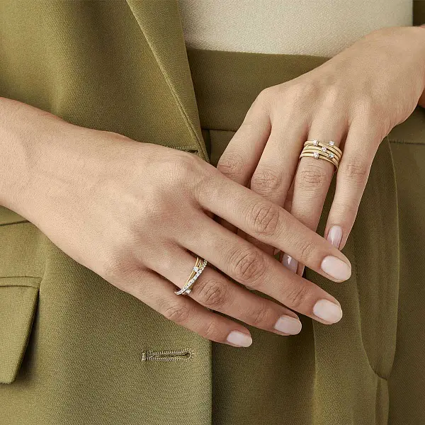 金戒指 Marco Bicego Goa AG269 B2 W 01